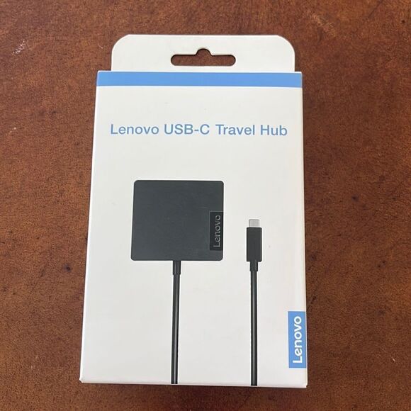 Lenovo USB-C Travel Hub In Black GX90M61235- NEW/ SEALED - Picture 1 of 3